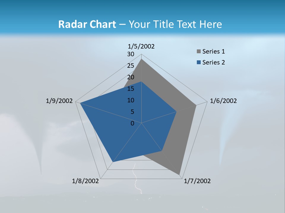 Thunderbolt Touchdown Storm PowerPoint Template
