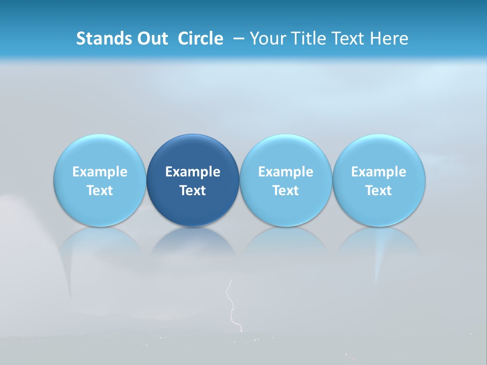 Thunderbolt Touchdown Storm PowerPoint Template