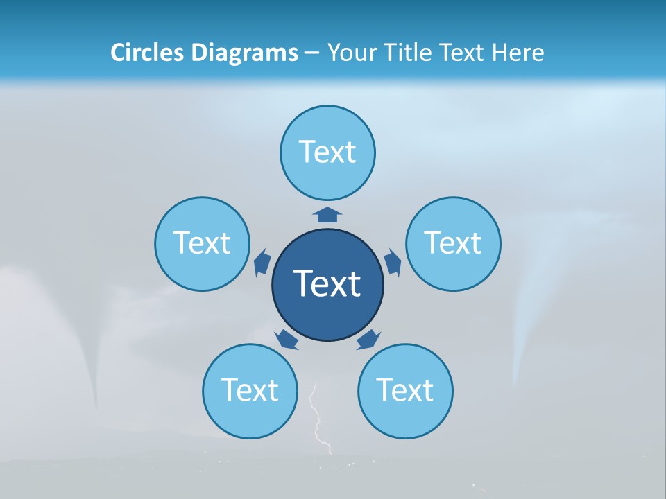 Thunderbolt Touchdown Storm PowerPoint Template