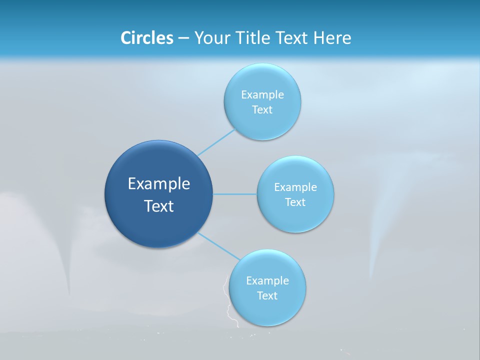 Thunderbolt Touchdown Storm PowerPoint Template