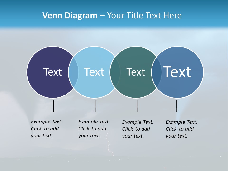Thunderbolt Touchdown Storm PowerPoint Template