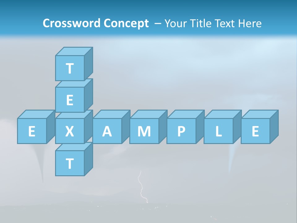 Thunderbolt Touchdown Storm PowerPoint Template