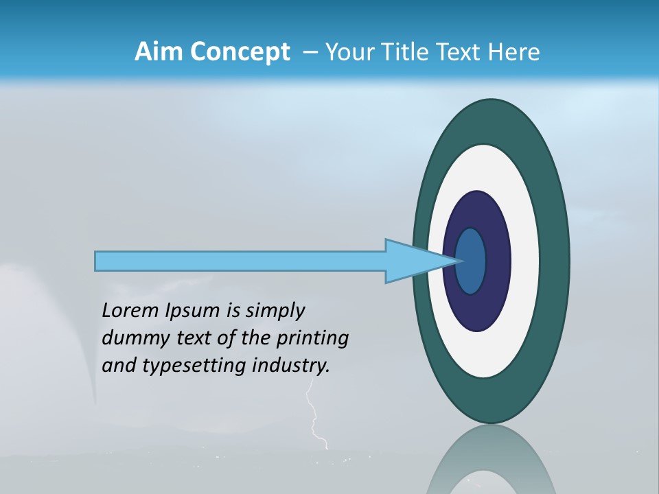 Thunderbolt Touchdown Storm PowerPoint Template