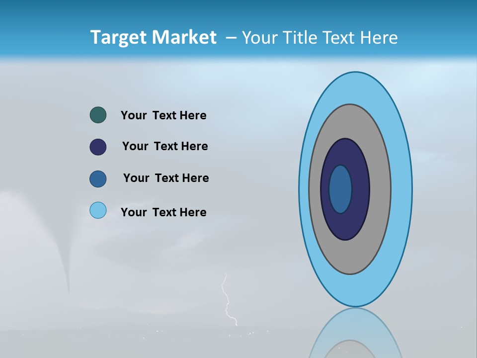 Thunderbolt Touchdown Storm PowerPoint Template
