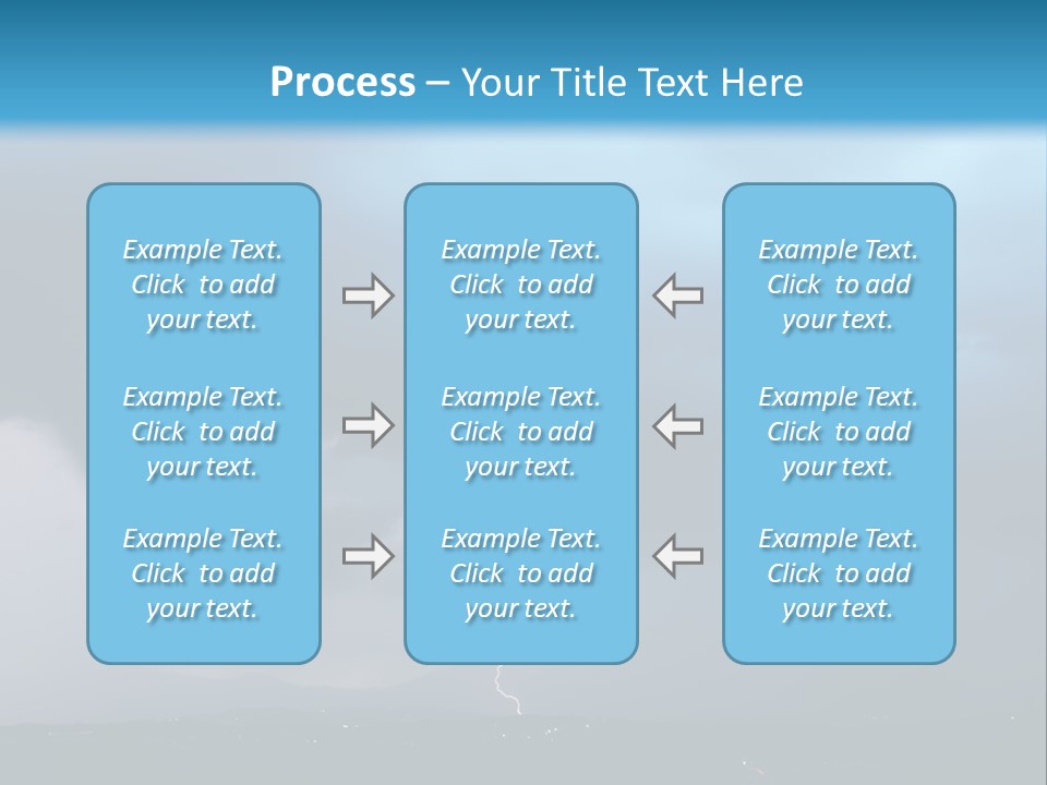 Thunderbolt Touchdown Storm PowerPoint Template