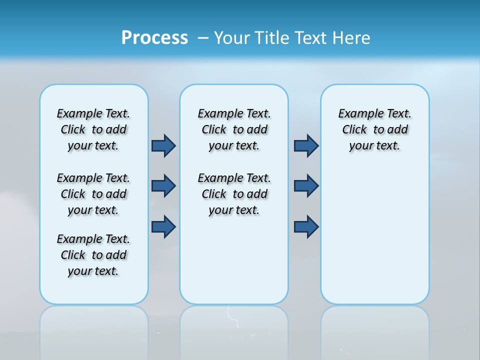 Thunderbolt Touchdown Storm PowerPoint Template