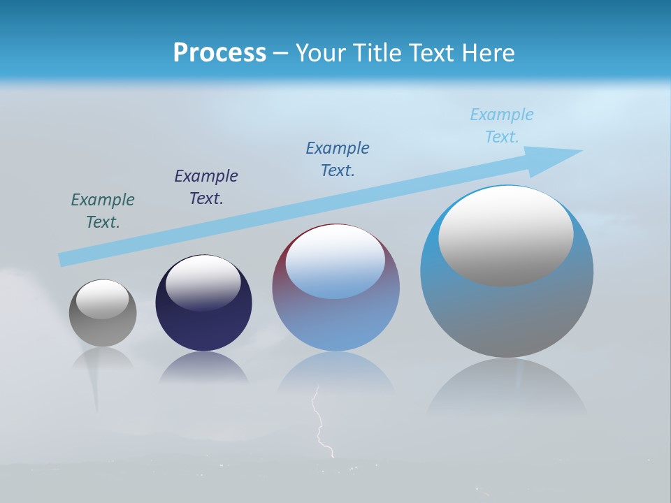 Thunderbolt Touchdown Storm PowerPoint Template