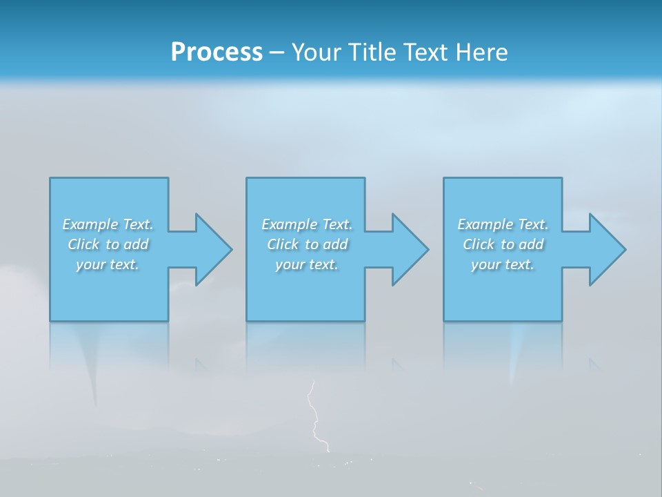 Thunderbolt Touchdown Storm PowerPoint Template