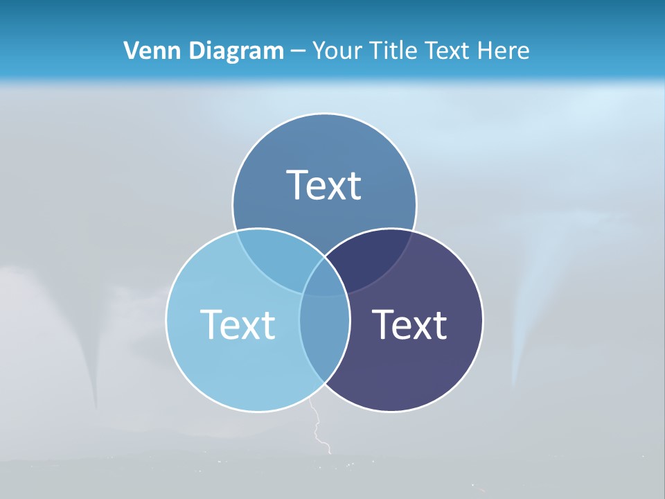 Thunderbolt Touchdown Storm PowerPoint Template