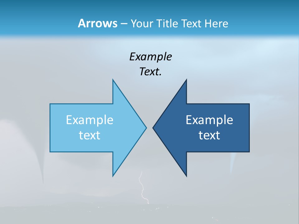 Thunderbolt Touchdown Storm PowerPoint Template