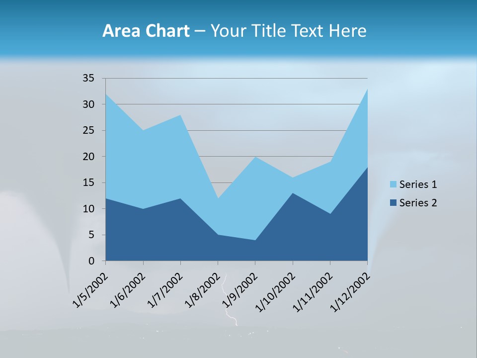 Thunderbolt Touchdown Storm PowerPoint Template