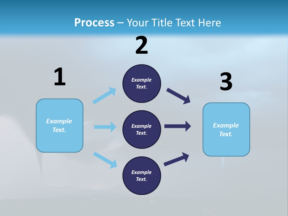 Thunderbolt Touchdown Storm PowerPoint Template