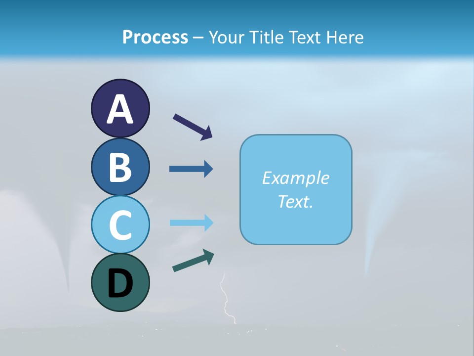 Thunderbolt Touchdown Storm PowerPoint Template