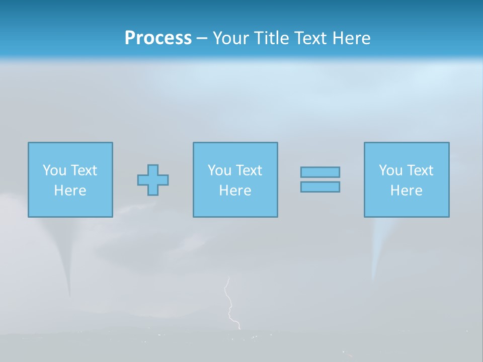 Thunderbolt Touchdown Storm PowerPoint Template