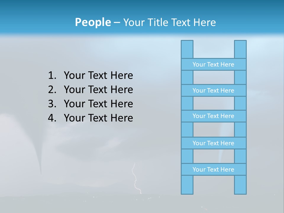Thunderbolt Touchdown Storm PowerPoint Template