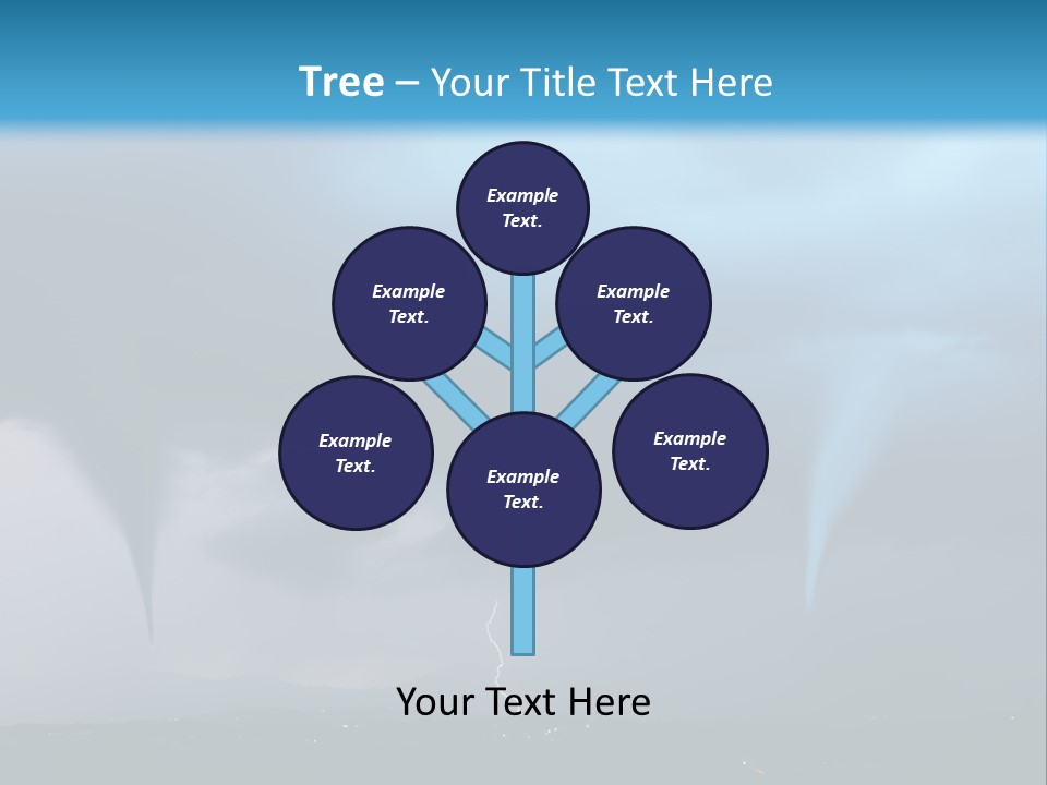 Thunderbolt Touchdown Storm PowerPoint Template
