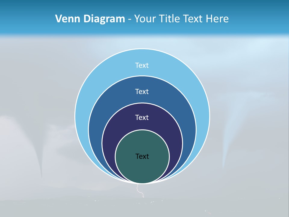Thunderbolt Touchdown Storm PowerPoint Template