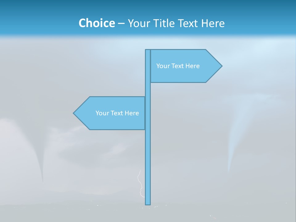 Thunderbolt Touchdown Storm PowerPoint Template