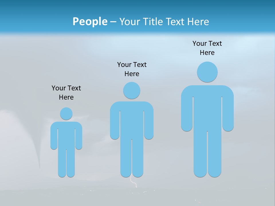 Thunderbolt Touchdown Storm PowerPoint Template