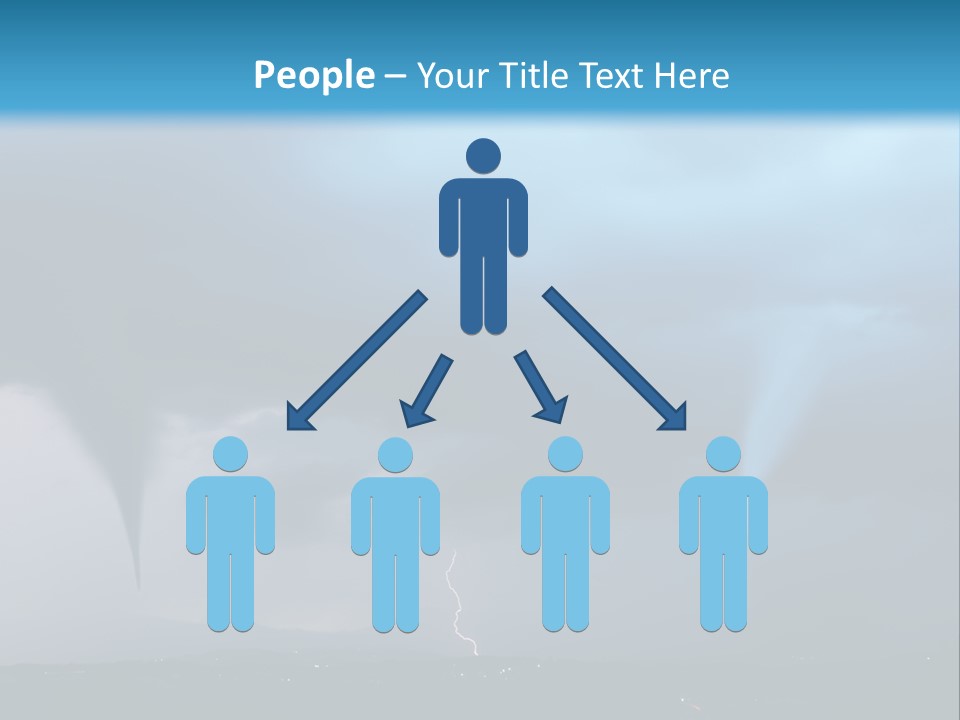 Thunderbolt Touchdown Storm PowerPoint Template