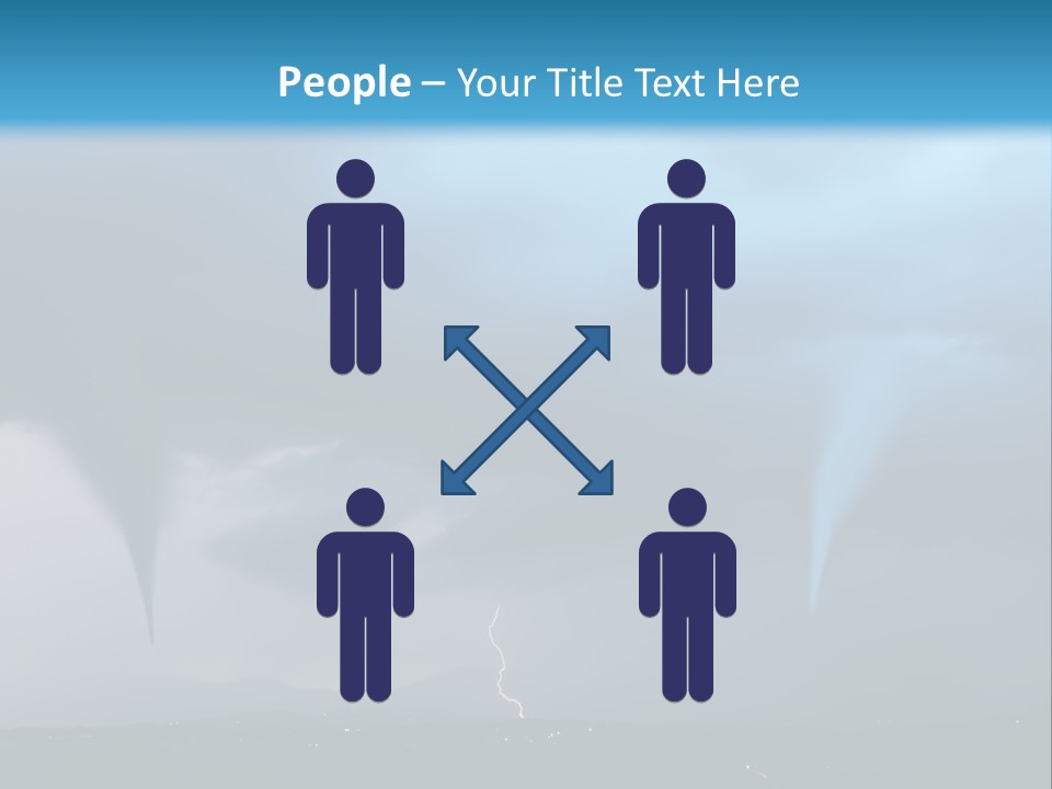 Thunderbolt Touchdown Storm PowerPoint Template