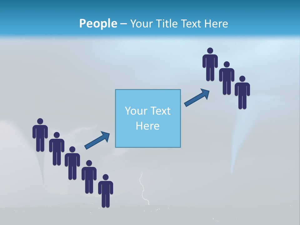Thunderbolt Touchdown Storm PowerPoint Template