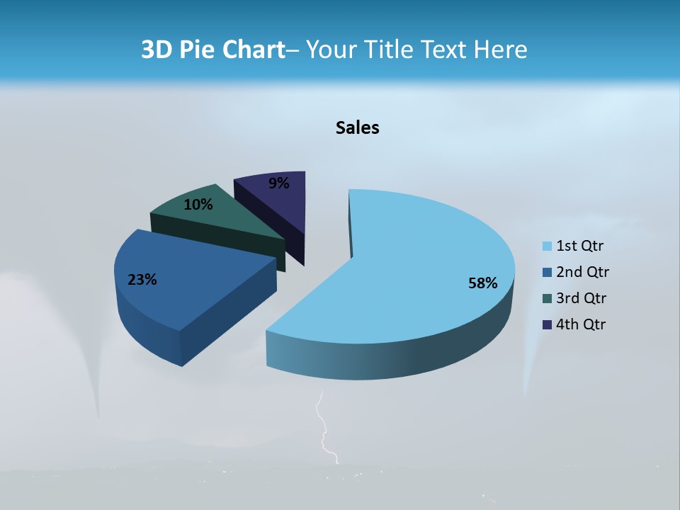 Thunderbolt Touchdown Storm PowerPoint Template