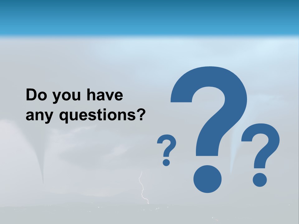 Thunderbolt Touchdown Storm PowerPoint Template