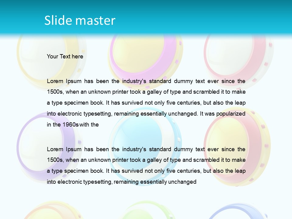 Blank Design Isolated PowerPoint Template