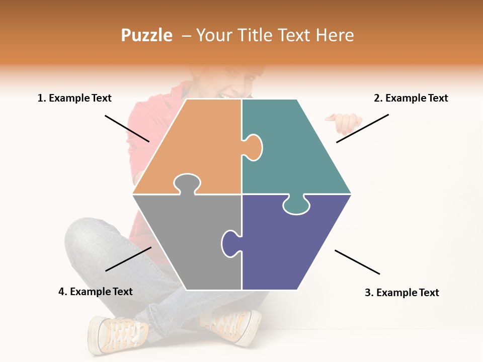 Showing Pointing Blank PowerPoint Template