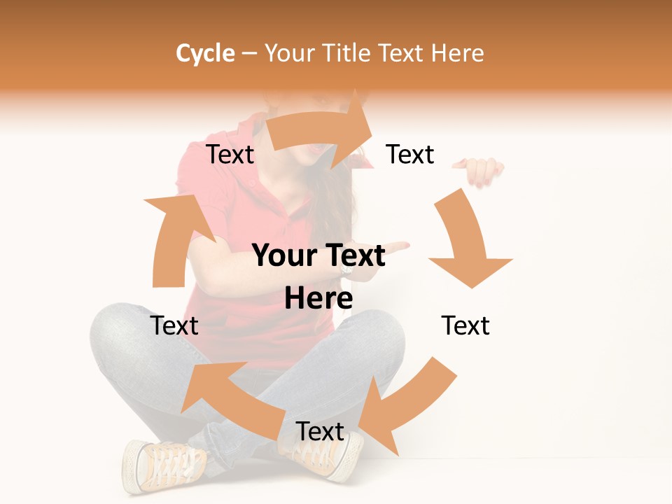 Showing Pointing Blank PowerPoint Template
