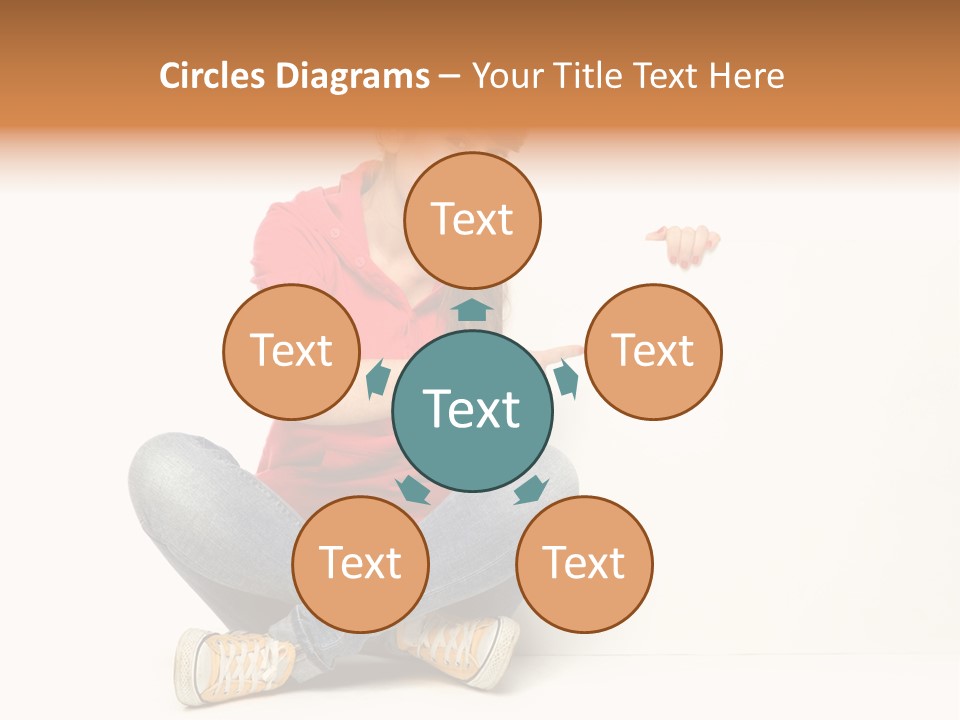 Showing Pointing Blank PowerPoint Template