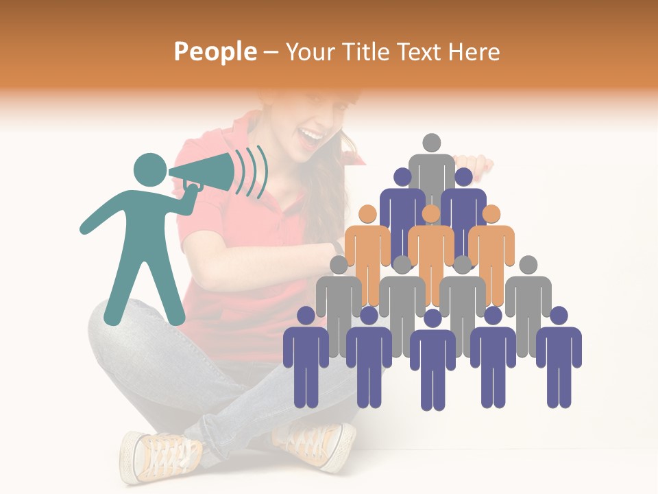 Showing Pointing Blank PowerPoint Template