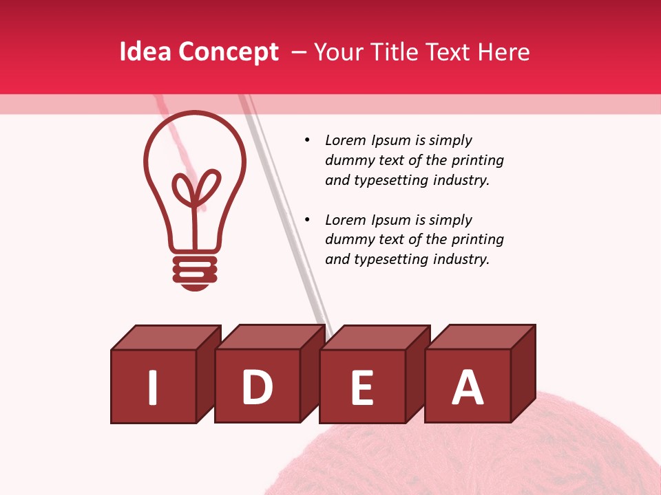 Object Texture Ball PowerPoint Template