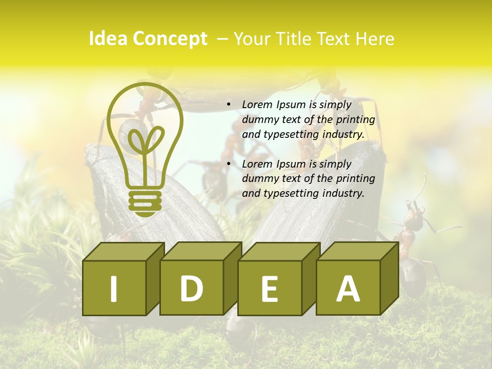 Crop Meadow Insects PowerPoint Template