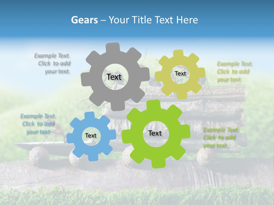 Firewood Delivery Highway PowerPoint Template