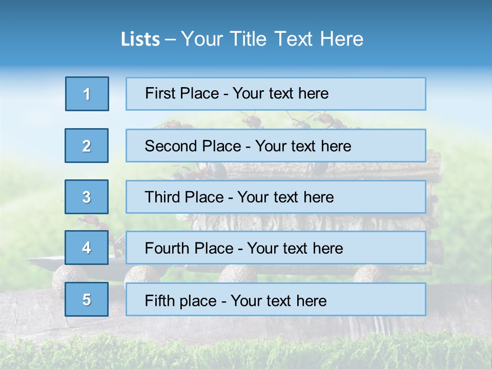 Firewood Delivery Highway PowerPoint Template