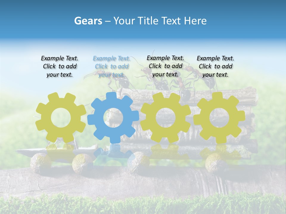 Firewood Delivery Highway PowerPoint Template