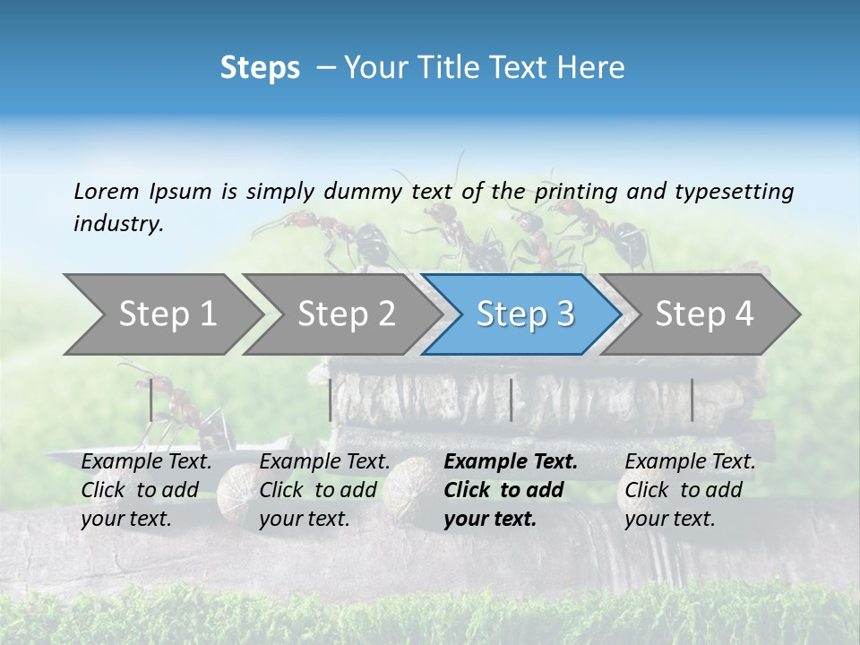 Firewood Delivery Highway PowerPoint Template