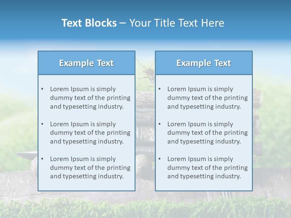 Firewood Delivery Highway PowerPoint Template