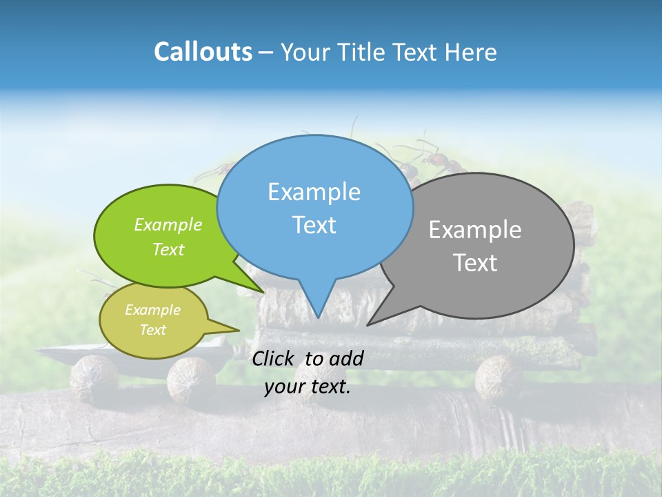 Firewood Delivery Highway PowerPoint Template