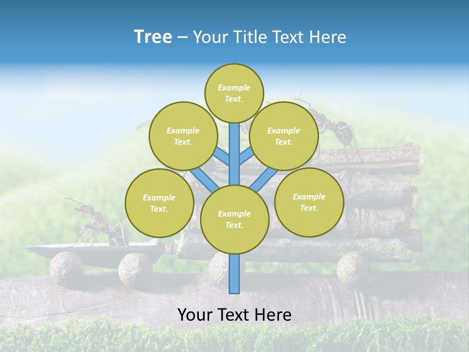 Firewood Delivery Highway PowerPoint Template