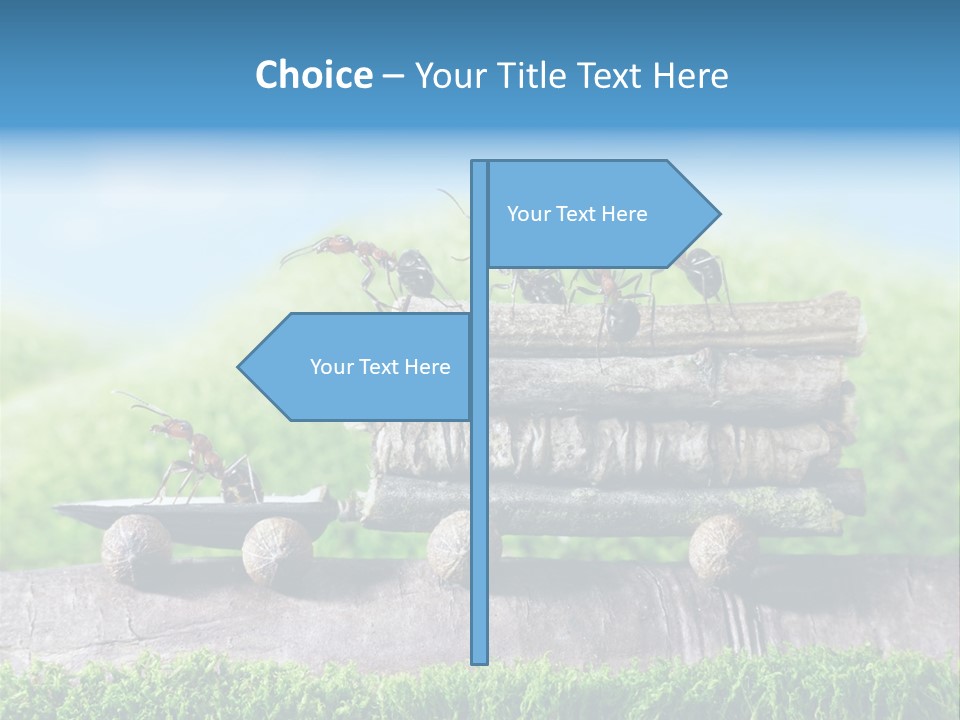 Firewood Delivery Highway PowerPoint Template