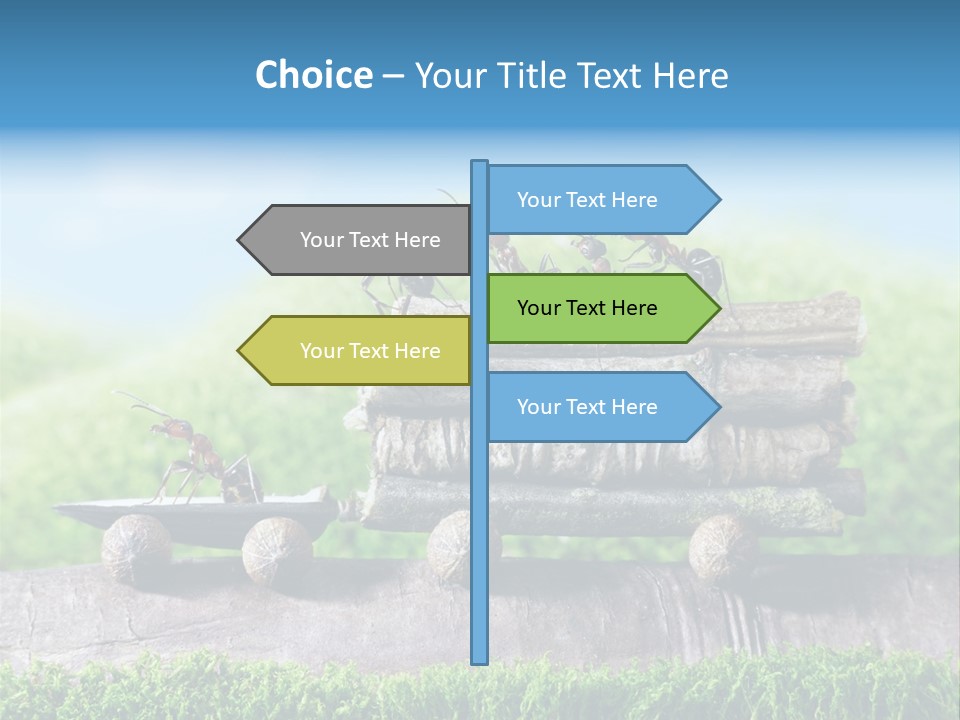 Firewood Delivery Highway PowerPoint Template
