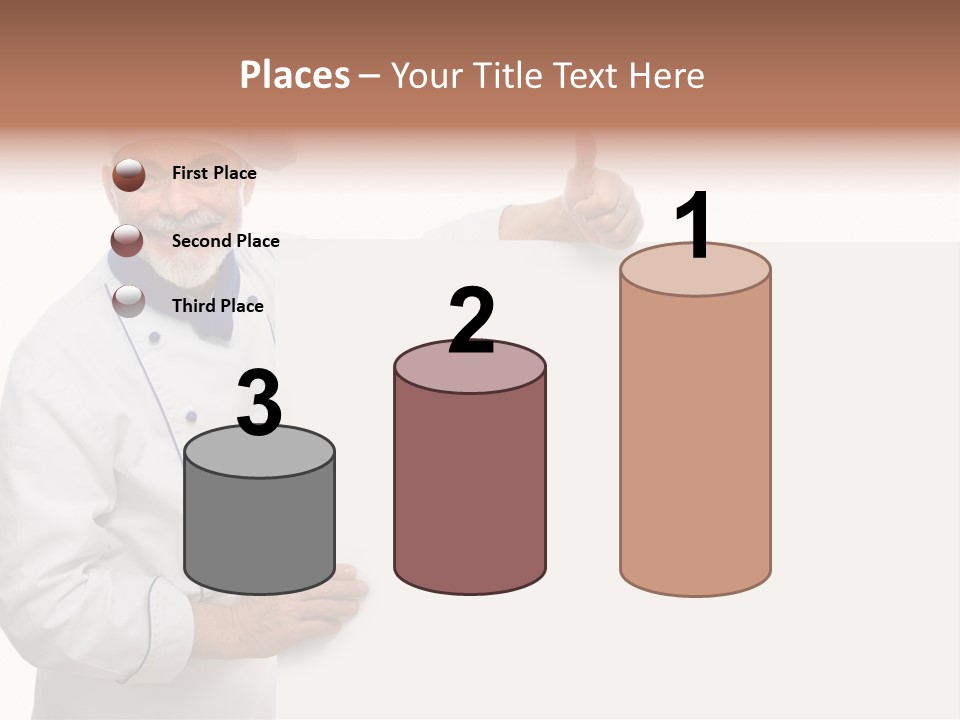 Kitchen Work Man PowerPoint Template