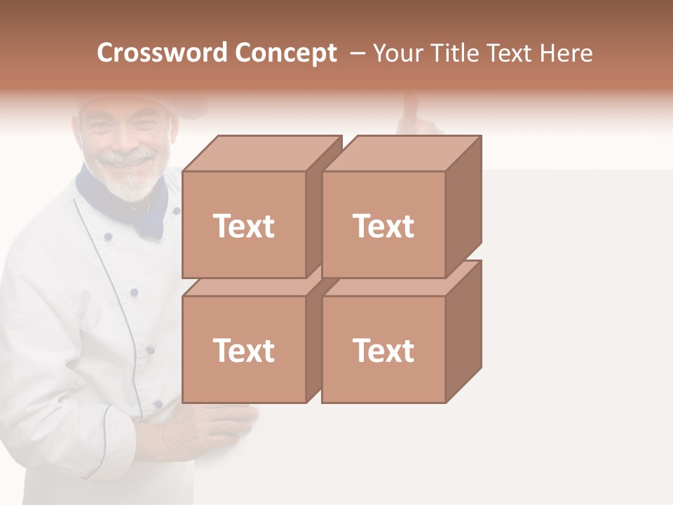 Kitchen Work Man PowerPoint Template
