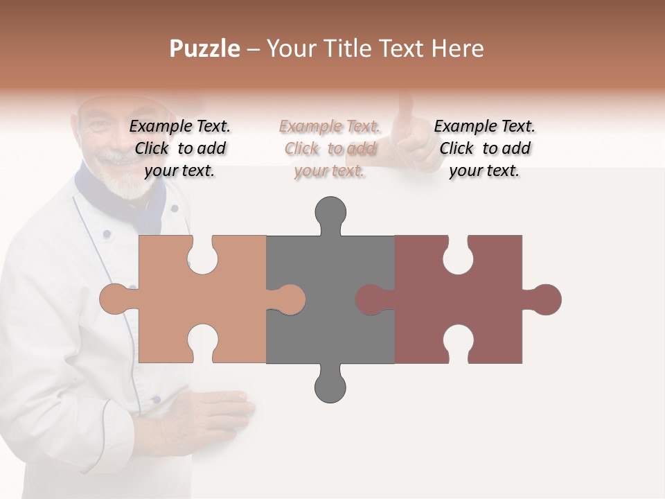 Kitchen Work Man PowerPoint Template