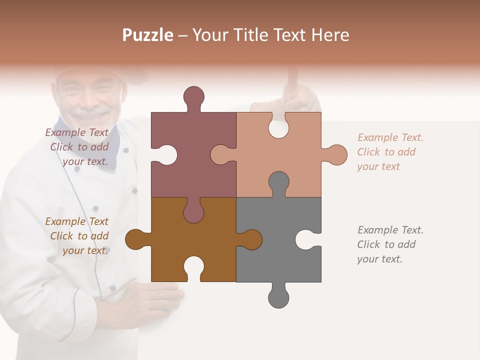 Kitchen Work Man PowerPoint Template