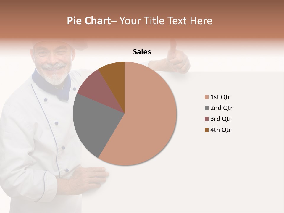 Kitchen Work Man PowerPoint Template
