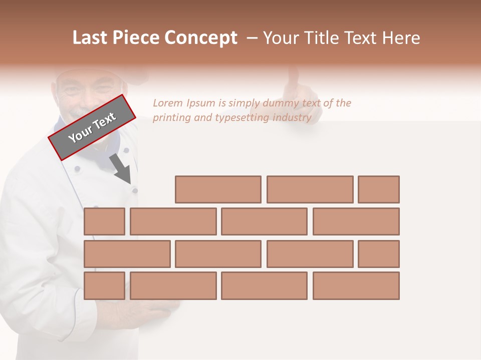 Kitchen Work Man PowerPoint Template